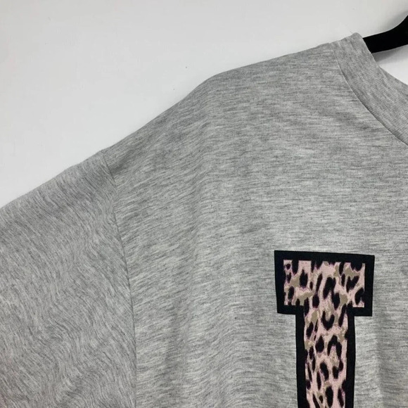 Abound Women's Graphic Cheetah Print LA Oversized Crew Neck T-Shirt Size M NWT - Picture 4 of 10